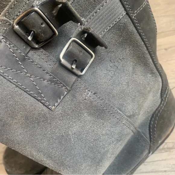 Sorel Major Pull On Buckle Suede Leather Contrast Boots - Picture 7 of 16